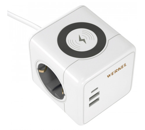 Розеточный блок 3-местный + 3 USB + беспроводная зарядка Werkel 4690389204265 W6513501 a066454