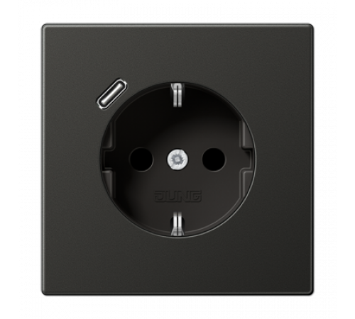 Розетка 2K+З USB Typ C Jung AL1520-18CAN Розетка 2K+З USB Typ C Jung AL1520-18CAN