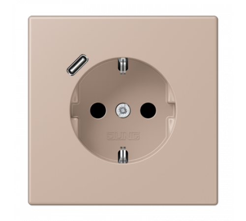 Розетка 2K+З USB Typ C Jung LC1520-18C240