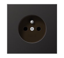 Розетка 2K+З со шторками Jung AL1520FKID