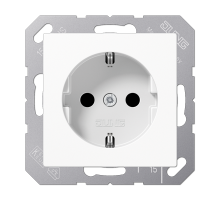 Розетка штепсельная Schuko Jung A1520NWW
