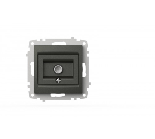 Розетка для TV с экраном (концевая) ELBI Zena Vega 609-011100-273 Розетка для TV с экраном (концевая) ELBI Zena Vega 609-011100-273