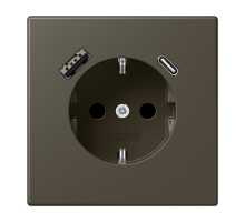 Розетка 2K+З USB Typ AC Jung LC1520-15CA241