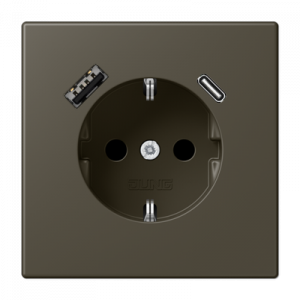 Розетка 2K+З USB Typ AC Jung LC1520-15CA241