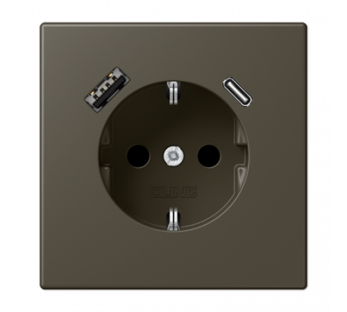Розетка 2K+З USB Typ AC Jung LC1520-15CA241