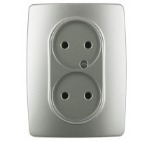 Розетка 2x2P Эра 12-2107-15 Б0031247