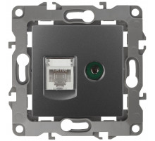 Розетка комбинированная RJ45+TV Эра 12-3110-12 Б0027447