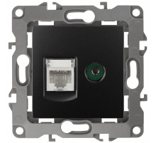 Розетка комбинированная RJ45+TV Эра 12-3110-05 Б0027445