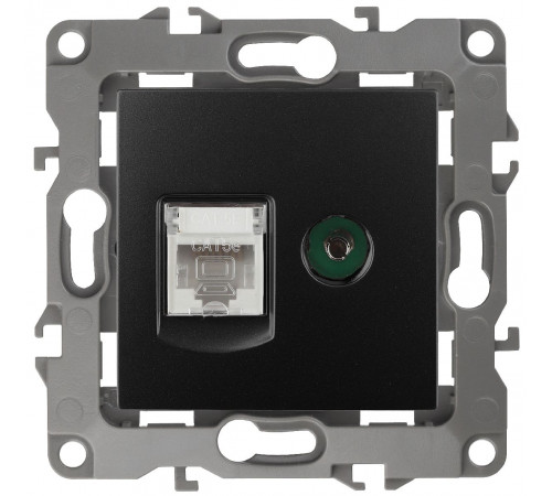 Розетка комбинированная RJ45+TV Эра 12-3110-05 Б0027445 Розетка комбинированная RJ45+TV Эра 12-3110-05 Б0027445