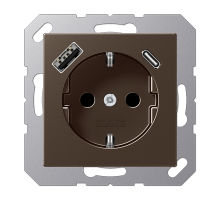 Розетка 2K+З USB Typ AC Jung A1520-15CAMO