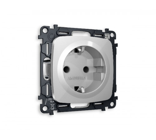 Комплект механизма розетки с/з со шторками Ambrella Volt Omega MO407010 Комплект механизма розетки с/з со шторками Ambrella Volt Omega MO407010