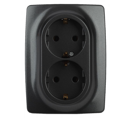 Розетка 2x2P+E Schuko Эра 12-2106-05 Б0031232