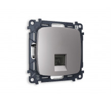 Комплект механизма компьютерной розетки RJ-45(8P8C) CAT6 со шторкой Ambrella Volt Omega MO512010