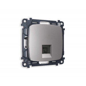 Комплект механизма компьютерной розетки RJ-45(8P8C) CAT6 со шторкой Ambrella Volt Omega MO512010