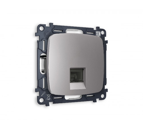 Комплект механизма компьютерной розетки RJ-45(8P8C) CAT6 со шторкой Ambrella Volt Omega MO512010 Комплект механизма компьютерной розетки RJ-45(8P8C) CAT6 со шторкой Ambrella Volt Omega MO512010