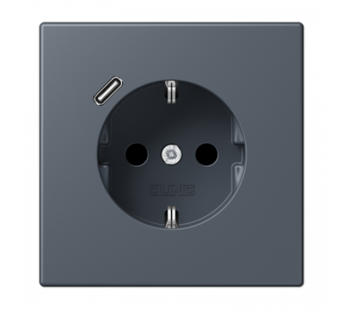 Розетка 2K+З USB Typ C Jung LC1520-18C262