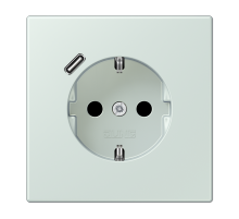 Розетка 2K+З USB Typ C Jung LC1520-18C215