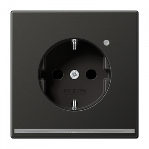 Розетка Schuko с LED подсветкой Jung AL1520-OANLNW