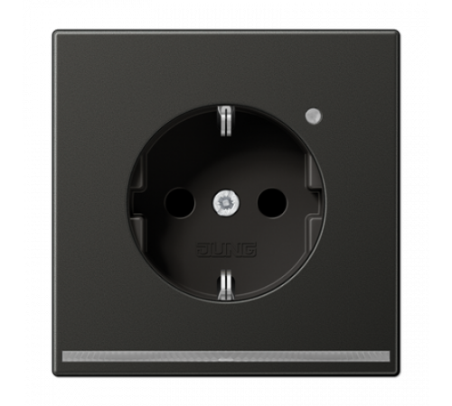 Розетка Schuko с LED подсветкой Jung AL1520-OANLNW
