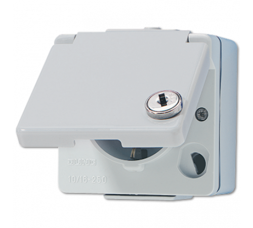 Розетка штепсельная Schuko Jung 620WSL