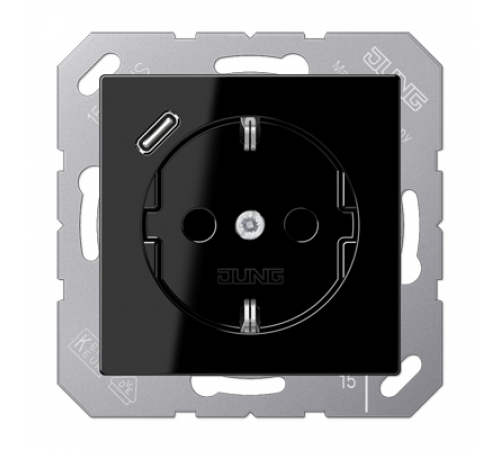 Розетка 2K+З USB Typ C Jung A1520-18CSW Розетка 2K+З USB Typ C Jung A1520-18CSW