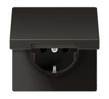 Розетка 2K+З с крышкой Jung AL1521KLAN