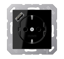 Розетка 2K+З USB Typ A Jung A1520-18ASW