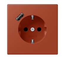 Розетка 2K+З USB Typ A Jung LC1520-18A232