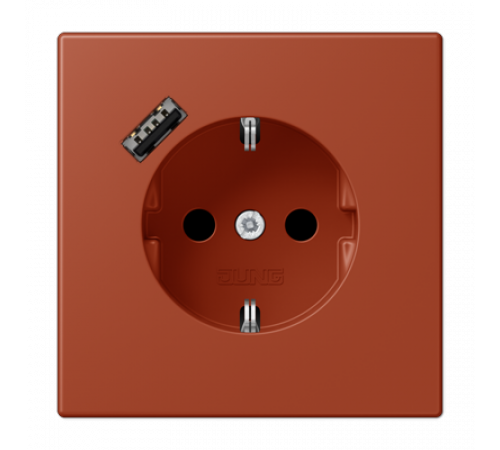 Розетка 2K+З USB Typ A Jung LC1520-18A232 Розетка 2K+З USB Typ A Jung LC1520-18A232