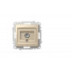 Розетка для TV с экраном (концевая) ELBI Zena Vega 609-012500-273