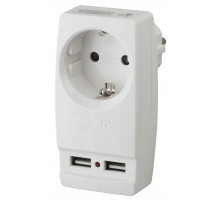 Разветвитель электрический Эра SP-1e-USB-W Б0026332