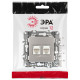 Розетка компьютерная двойная RJ45 Эра 12-3108-16 Б0065665