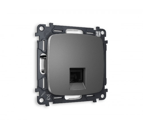 Комплект механизма телефонной розетки RJ-11(4P4C) со шторкой Ambrella Volt Omega MO662030 Комплект механизма телефонной розетки RJ-11(4P4C) со шторкой Ambrella Volt Omega MO662030