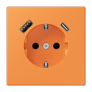 Розетка 2K+З USB Typ AC Jung LC1520-15CA225