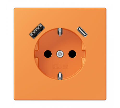 Розетка 2K+З USB Typ AC Jung LC1520-15CA225 Розетка 2K+З USB Typ AC Jung LC1520-15CA225