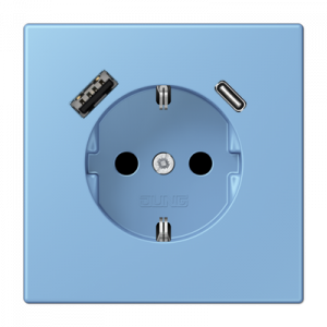 Розетка 2K+З USB Typ AC Jung LC1520-15CA256