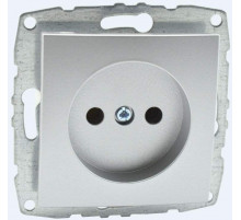 Розетка без земли Mono Electric Despina-Larissa 16А 250В серебро 500-002122-116
