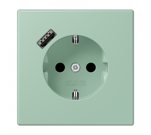 Розетка 2K+З USB Typ A Jung LC1520-18A217