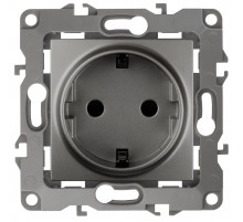 Розетка 2P+E Schuko со шторками Эра 12-2102-12 Б0019323