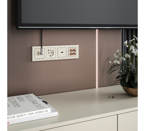 Розетка ТВ+Ethernet Werkel 4690389174476 W1181303 Розетка ТВ+Ethernet Werkel 4690389174476 W1181303