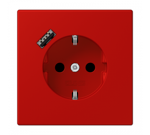 Розетка 2K+З USB Typ A Jung LC1520-18A227 Розетка 2K+З USB Typ A Jung LC1520-18A227