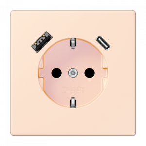 Розетка 2K+З USB Typ AC Jung LC1520-15CA226
