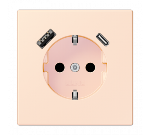 Розетка 2K+З USB Typ AC Jung LC1520-15CA226