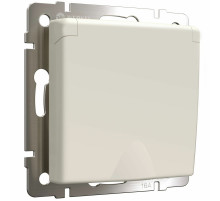 Розетка с заземлением и шторками c крышкой Werkel 4690389184765 W1171262
