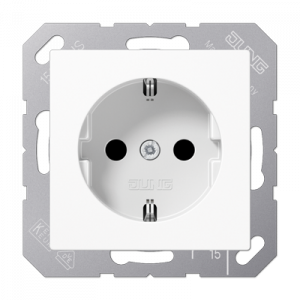 Розетка Schuko Jung ABA1520BFWW