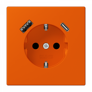 Розетка 2K+З USB Typ AC Jung LC1520-15CA260