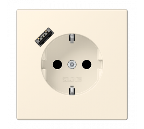 Розетка 2K+З USB Typ A Jung LC1520-18A245 Розетка 2K+З USB Typ A Jung LC1520-18A245