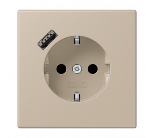 Розетка 2K+З USB Typ A Jung LC1520-18A243