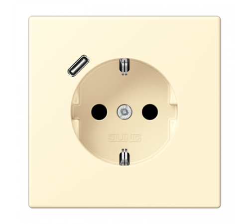 Розетка 2K+З USB Typ C Jung LC1520-18C201 Розетка 2K+З USB Typ C Jung LC1520-18C201