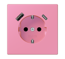 Розетка 2K+З USB Typ AC Jung LC1520-15CA246